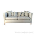New upholstered sofa of linen fabric for 2014